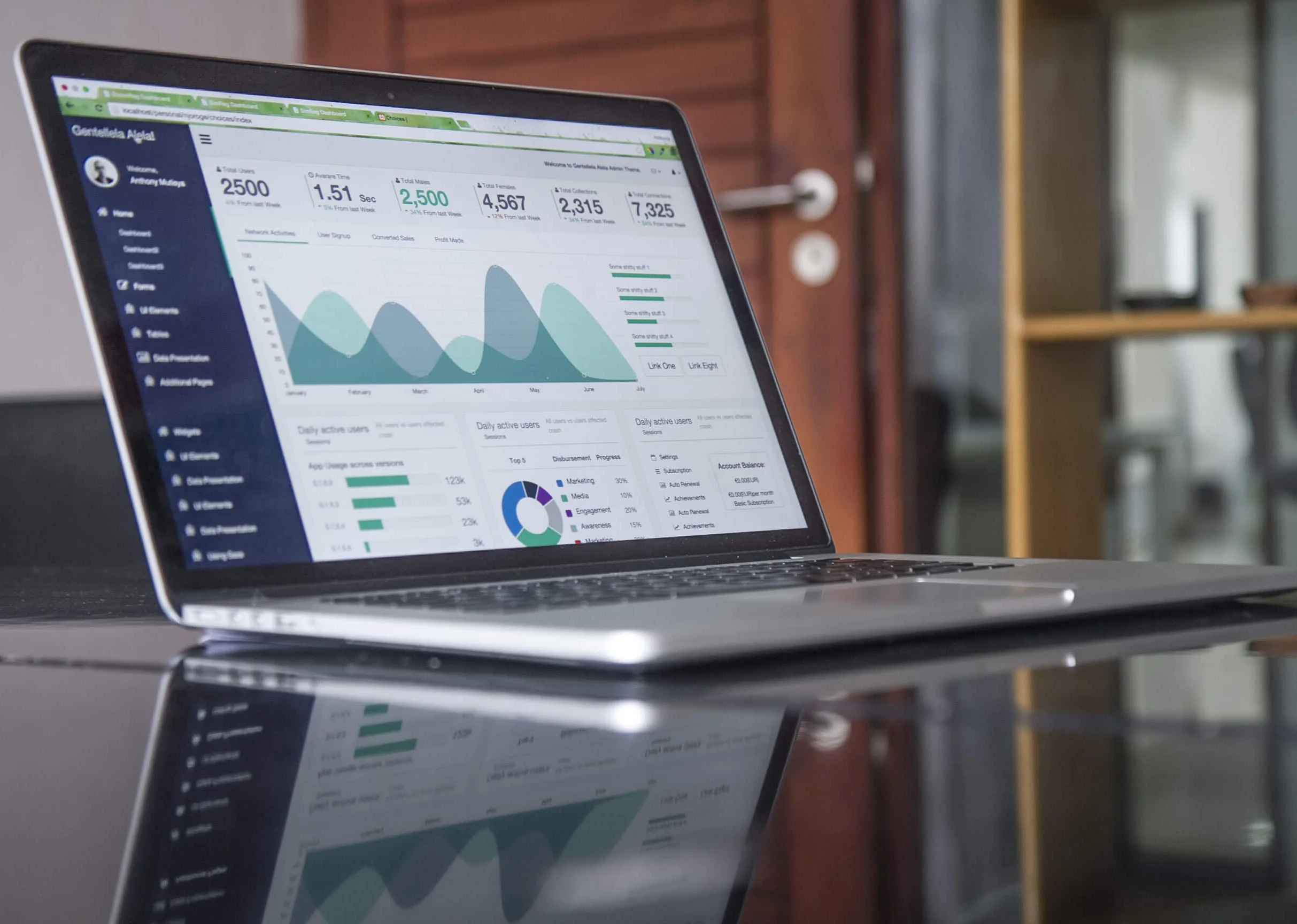 CRM-Systems – project interface
